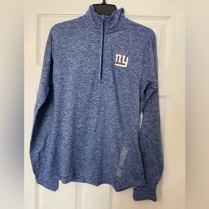 Nike NY Giants Blue Quarter-Zip Pullover